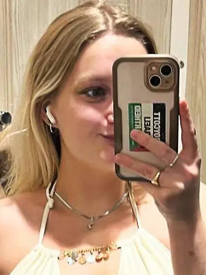 23yr old busty blonde stuffed in sport bras