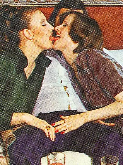 Ponytailed secretary glasses stockings