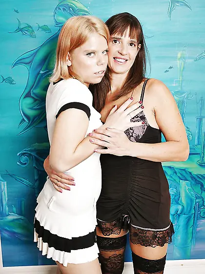 Lesbian teen girl visits mom-next-door PART 1