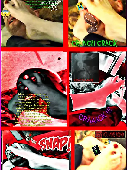 Femdom Feet Neck Snap Finisher snap his neck