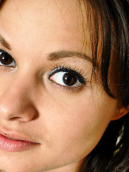 Vanessa Monroe takes her tight blue panties off and teases us wi