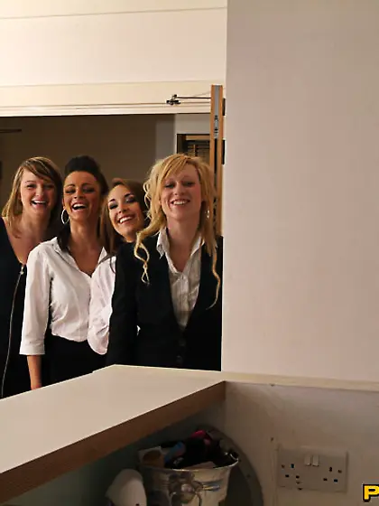 Naughty sexy ladies caressing