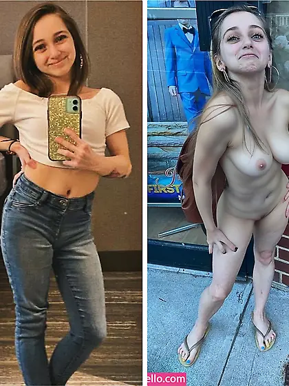 Tiny Girl Shauna: Dressed & Undressed