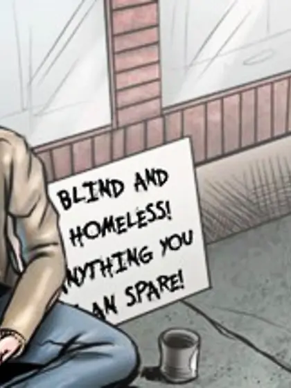 Street hustler learns information