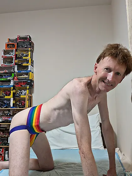 Me wearing some new jockstraps and thongs