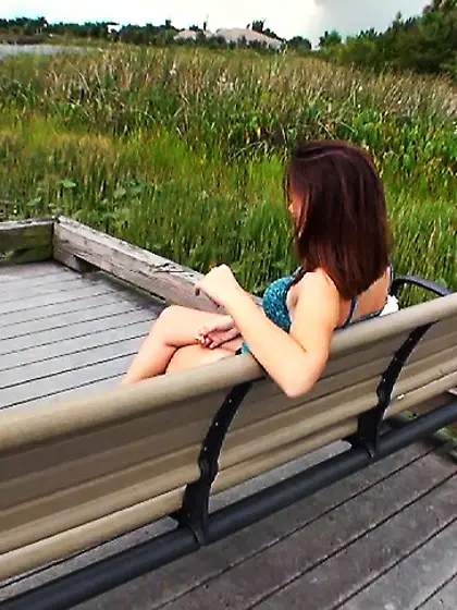 When the cutie went out for a walk, she didn't suspect she