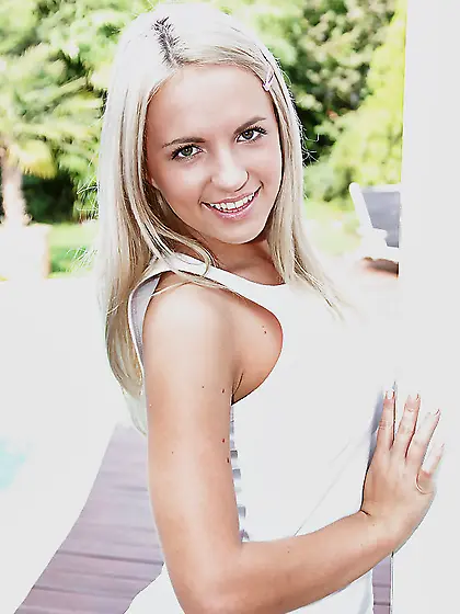 Stunning russian blonde big tits