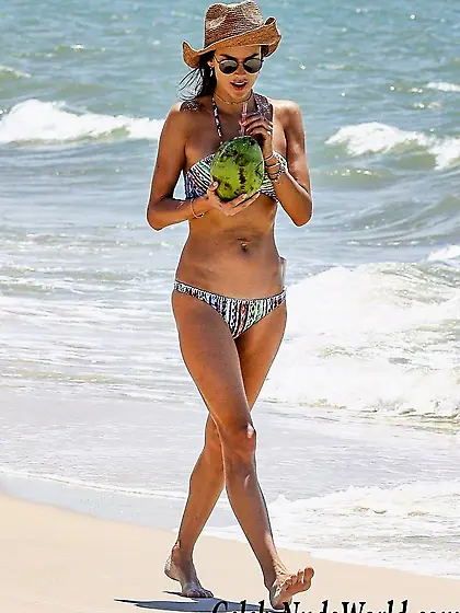 Alessandra Ambrosio Wearing A Bikini In Florianopolis, Brazil