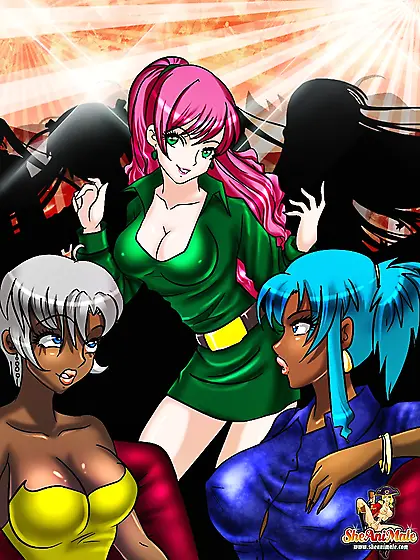 Shemales make white girl their slave