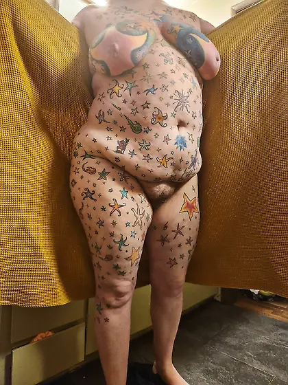 Ridiculous tattooed slut wife