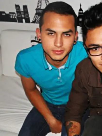 23 yo brunette Victor and 21 yo brunette...