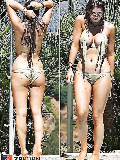 Big-Chested model Luisa Zissman in the pool