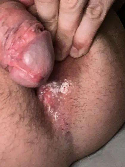 My dick in to my ass