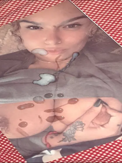 Your cumslut...  Love u got some on my lip daddy