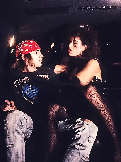 Two vintage brunette porn queens sharing...