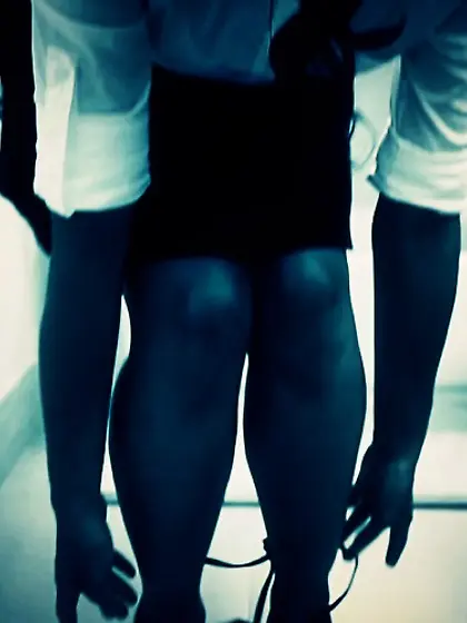 Black hair teen creampie