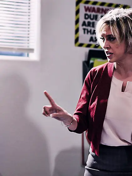 Short-haired teacher with glasses gets fucked hard by her studen