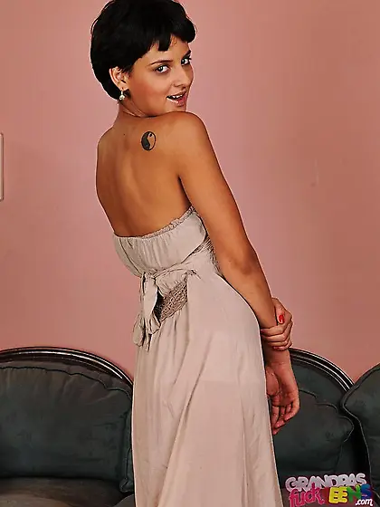 This short haired sweetie is naughty to the maximum,  she gets na