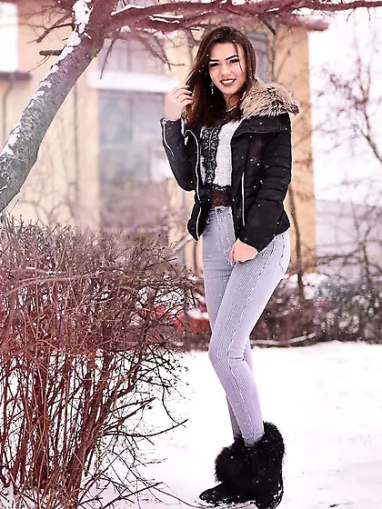 French brown eyes girl