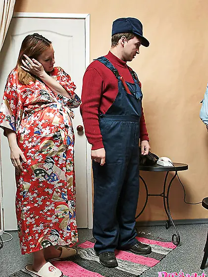 Knocked wife sucking dick