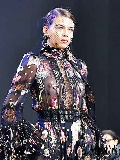 Georgia Fowler See Thru To Boobs On The Runway
