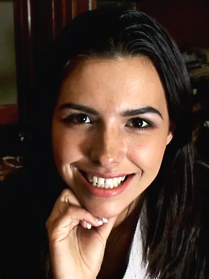 Dark haired maid care