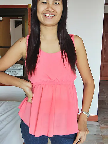 Cameraguy fucks hairy cunt of pleasant Thai female and ejaculate