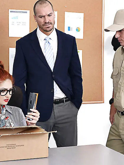 They were really destined to be together as they fuck at work