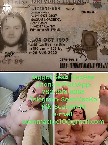 Exposed Faggot Sean MacRae