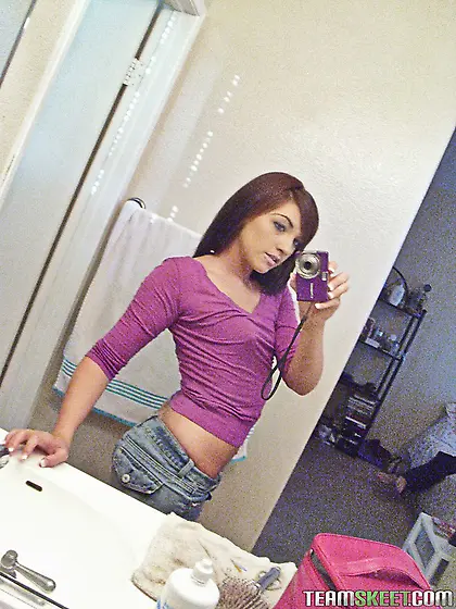 Pierced nipples brunette shower