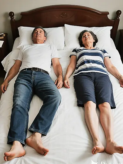 Senior couple dead in their bare feet