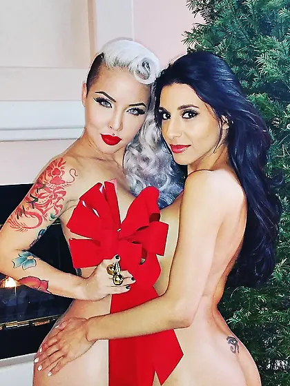 Naughty erotic models show