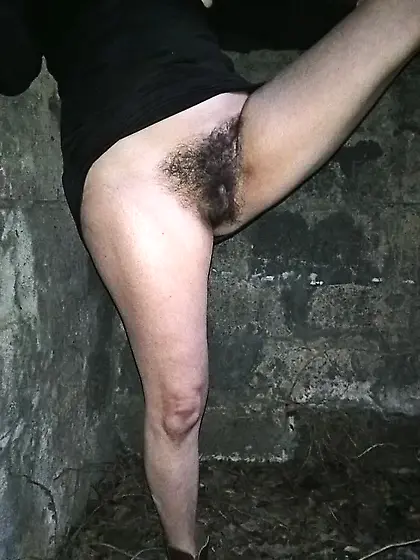 Hairy Wife In Abandoned Place