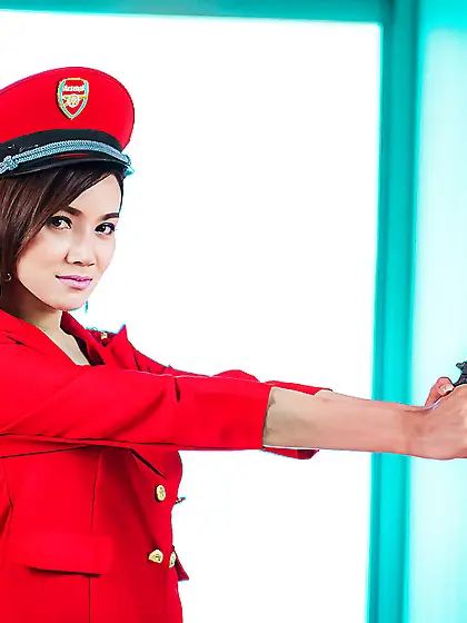 Uniform ladyboy