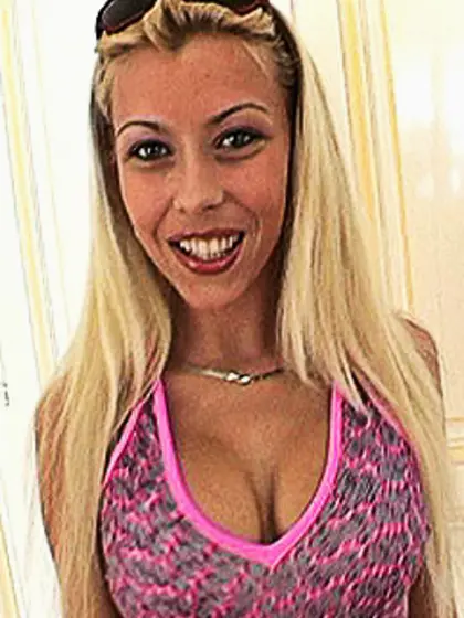 Chubby blonde mom with mega tits sucking...