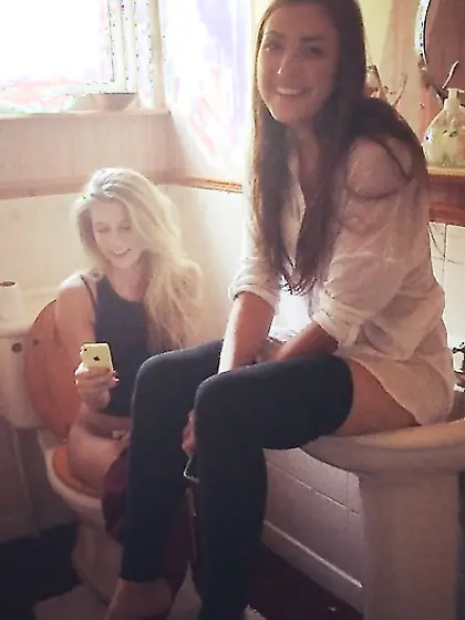 Toilet and pee girls