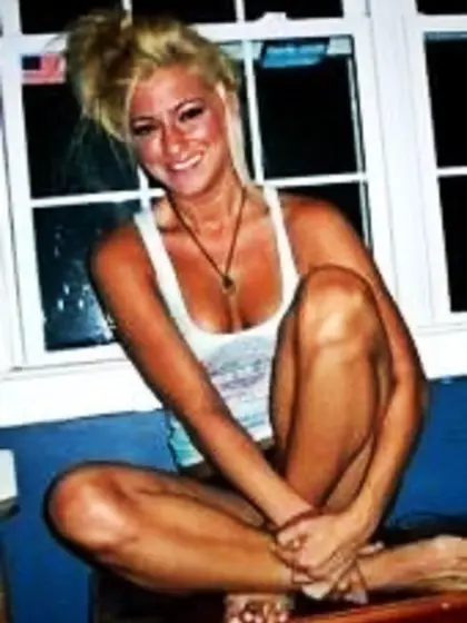 Rachel (brunette) & Mindy (blonde) spring break