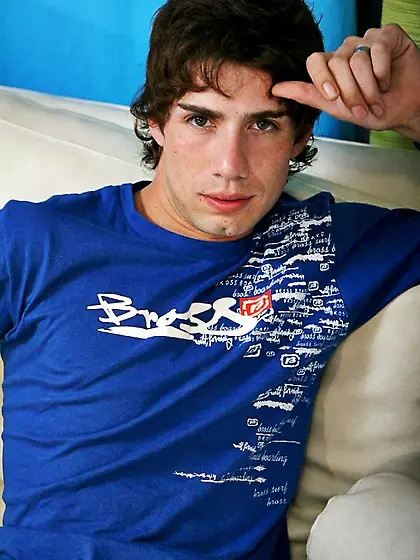 Chubby brunette saggy tits