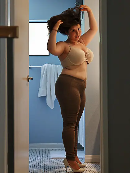 Young bbw huge white