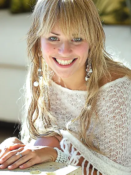 Bohemian blonde large nipples