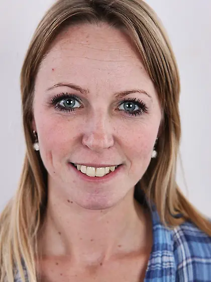 Tall sexy shaped blonde