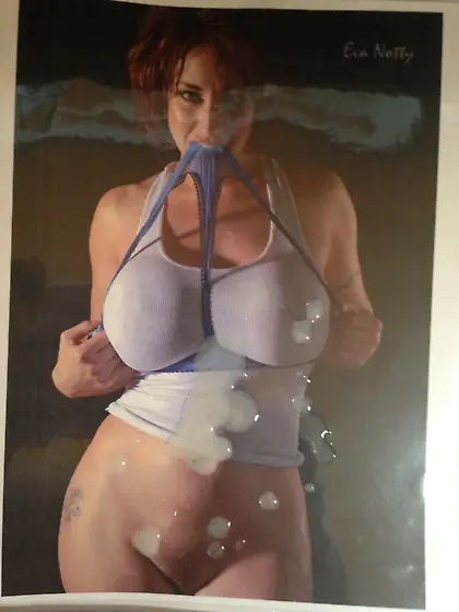 so much lust and Cum for Eva's tits