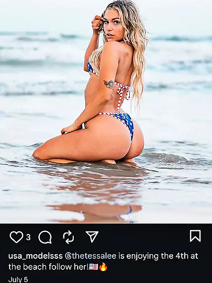 Tessa Lee Instagram Candid Ass Shot