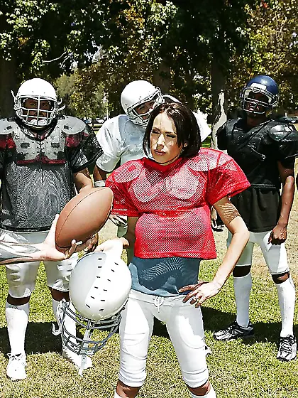 British fit hot brunette