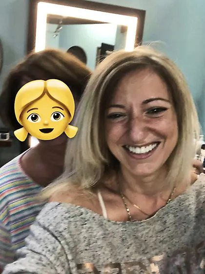 Rachel (brunette) & Mindy (blonde) spring break