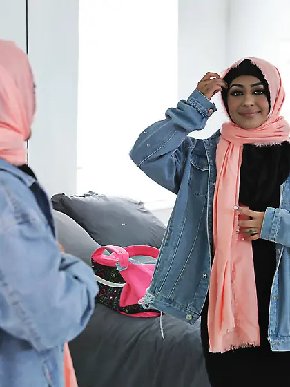 Muslim lady in a sexy hijab is going to get fucked brutally