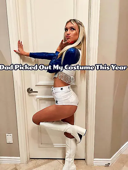 Dad picked out my costume