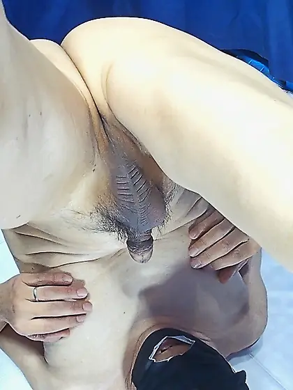 自分の精液を口で受ける