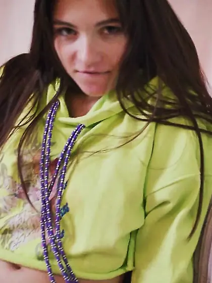 Petite young teen showing hot pussy