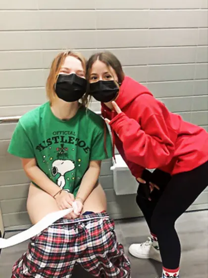 Toilet and pee girls